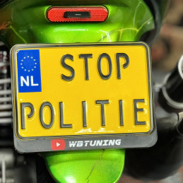 STOP POLICE License plate...