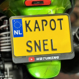 KAPOT SNEL Kentekenplaat motor