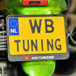 WBTUNING Kentekenplaat motor