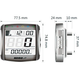 Snelheidsmeter Koso XR-S 01 Cockpit