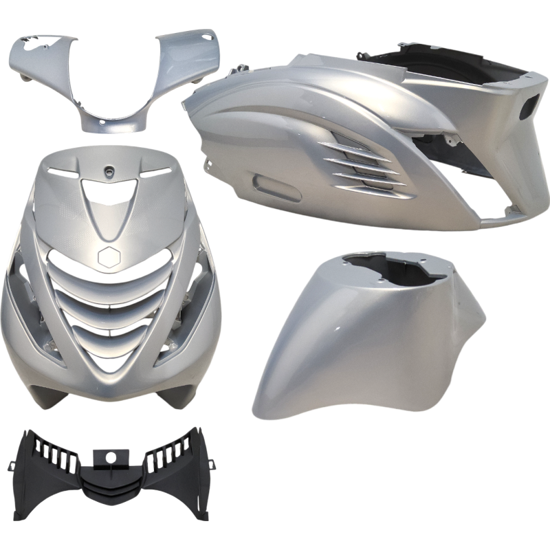 Kappenset Piaggio Zip 2000 (RS-1 Look) 5 Delig Lambo Zilver